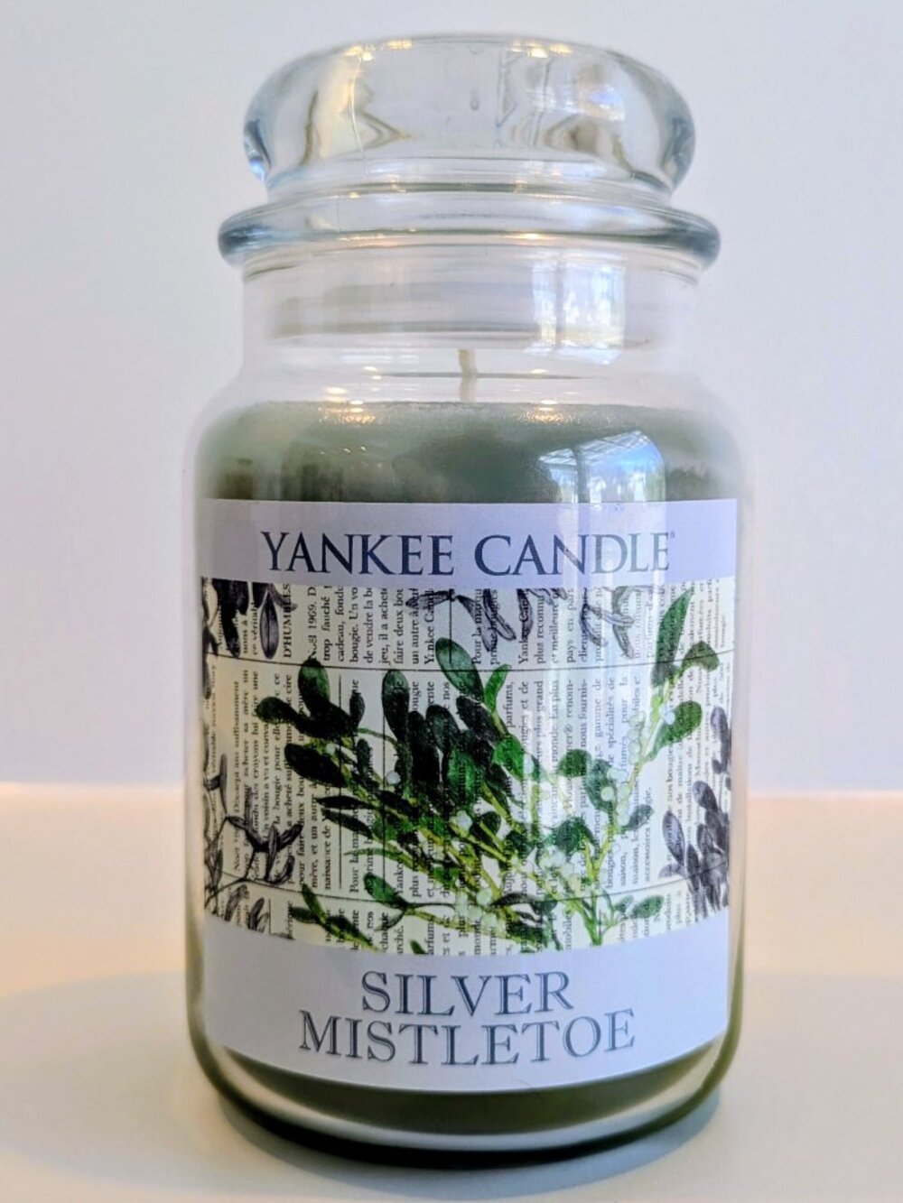 Yankee Candle Silver Mistletoe Large Candle Jar